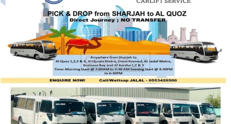 Pick and drop service Sharjah to Al quoz