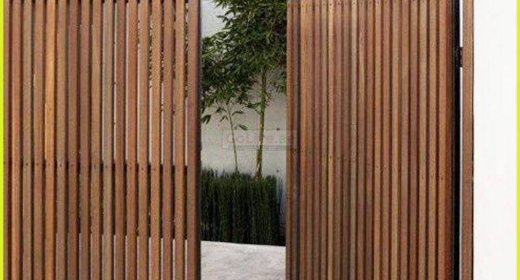 Restaurant Privacy Fences Uae | Supply and Install Wooden Fences | Abu Dhabi.