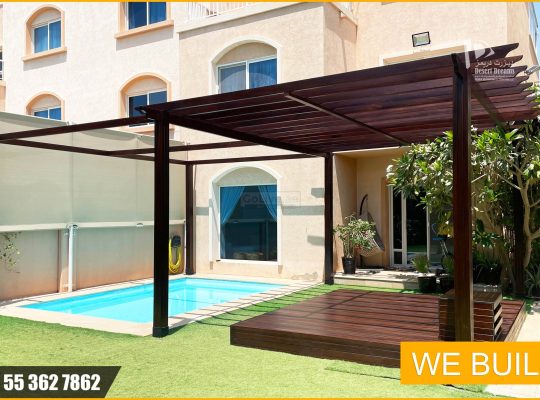 Supply and Install Wooden Pergola in Abu Dhabi, Al AIn | Call us for Best Price.