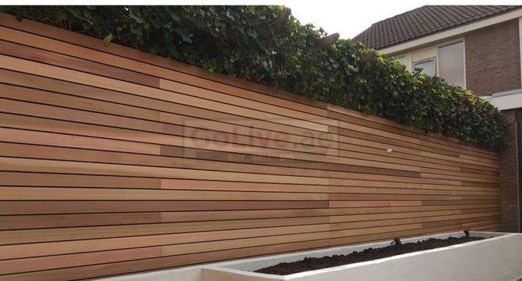 Restaurant Privacy Fences Uae | Supply and Install Wooden Fences | Abu Dhabi.