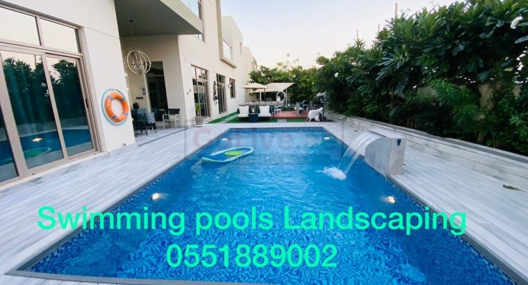 swimming pools landscaping contractors