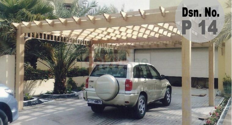 Wooden Car Parking Shade | Car Parking Shade Suppliers in Dubai