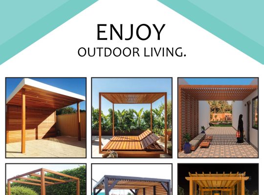 Wooden Cabanas and Wooden Pergola Manufacturer in Uae.