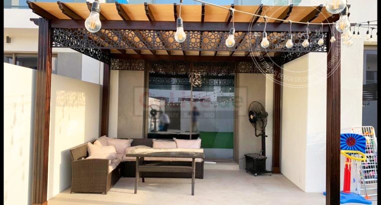 Garden Wooden Pergola Uae | Affordable Prices | Outdoor Sitting Area Pergola | Abu Dhabi.