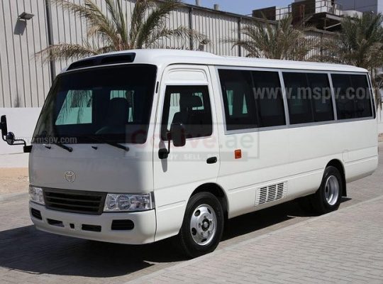 TOYOTA COASTER 30 SEATER BUS AVAILABLE FOR RENT WITH DRIVER