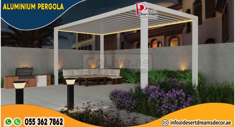 Aluminum Pergola Suppliers in Uae | We Use Strong Aluminum Frames | Dubai.