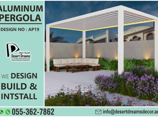 Aluminium Pergola in Dubai | Aluminum Pergola Abu Dhabi | Louver Roofing Pergola.