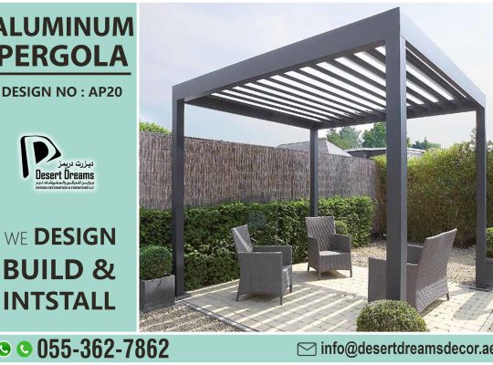 Aluminium Pergola in Dubai | Aluminum Pergola Abu Dhabi | Louver Roofing Pergola.