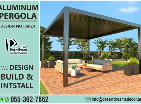 Aluminium Pergola in Dubai | Aluminum Pergola Abu Dhabi | Louver Roofing Pergola.
