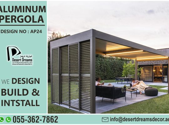 Aluminium Pergola in Dubai | Aluminum Pergola Abu Dhabi | Louver Roofing Pergola.