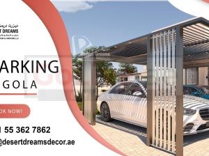 Vehicle Parking Shades Uae | Wooden Pergola | Aluminum Pergola | Dubai | Abu Dhabi.