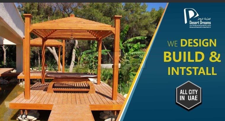 Octagon Shape Gazebo | Hexagon Shape Gazebo | Indoor and Outdoor Wooden Gazebo Uae.