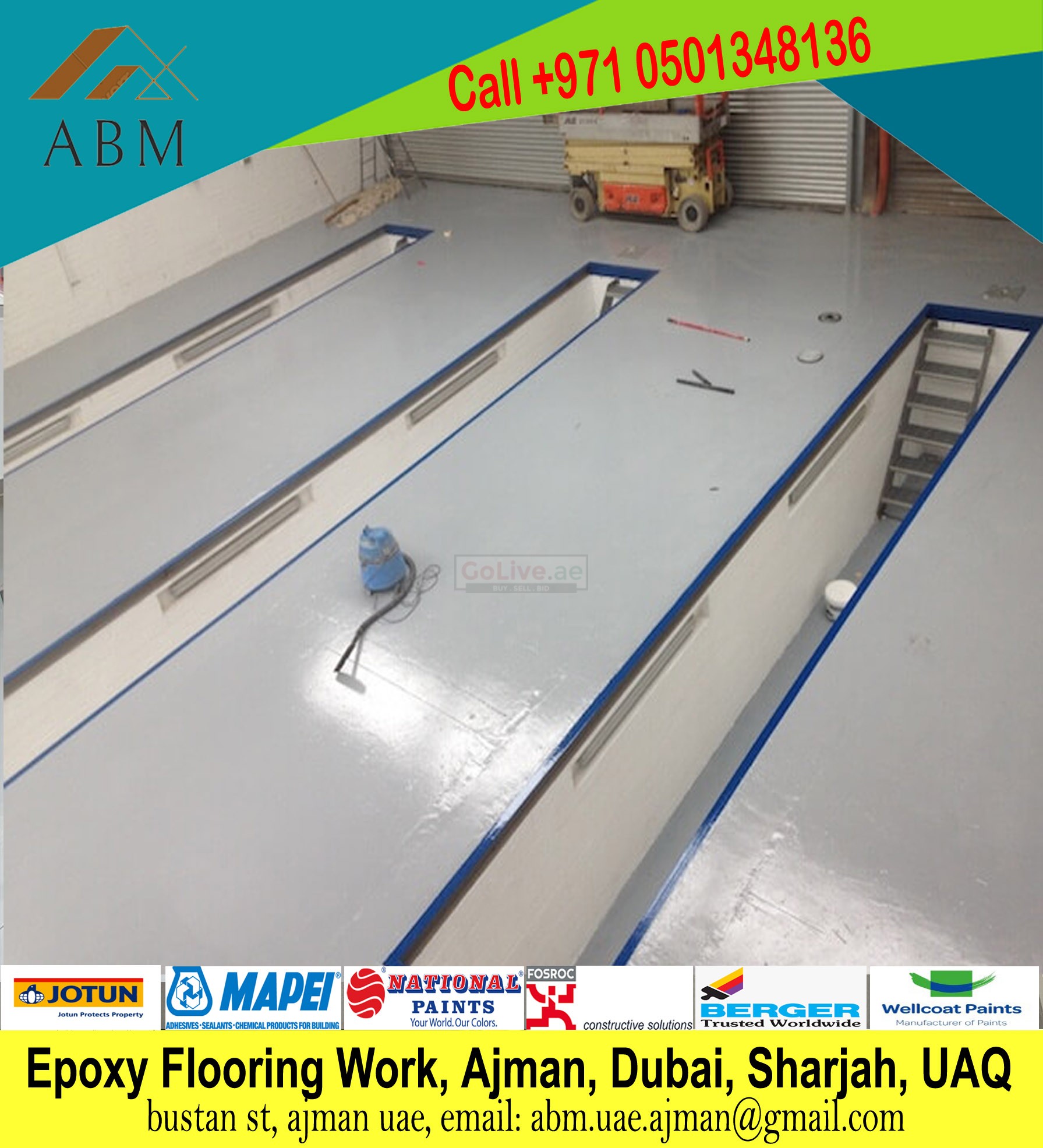 Professional Garage Epoxy Works Company Sharjah