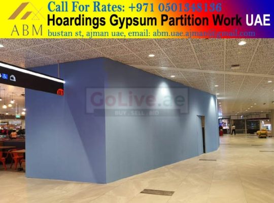 Gypsum Hoarding Works Company Sharjah Dubai