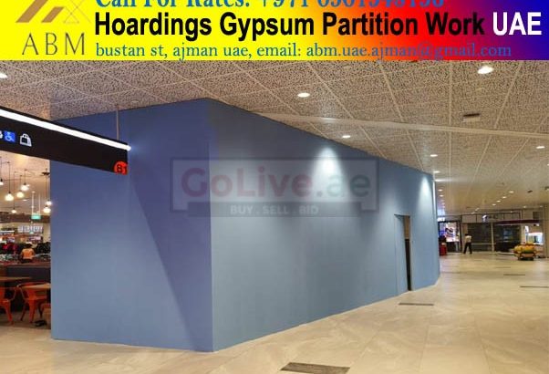 Gypsum Hoarding Works Company Sharjah Dubai
