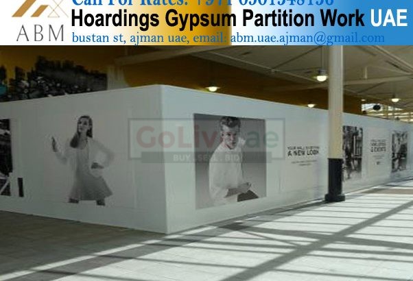 Gypsum Hoarding Works Company Sharjah Dubai