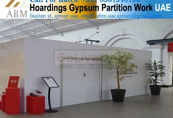 Gypsum Hoarding Works Company Sharjah Dubai