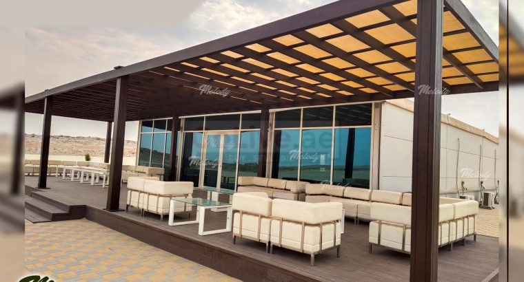 Pergola Suppliers | Wooden Pergola | Garden pergola in Abu Dhabi