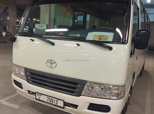 14,30 seatable Toyota van available for rent with driver