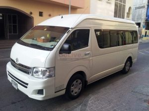 14, 30 seatable Toyota van available for rent