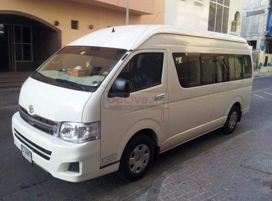 14, 30 seatable Toyota van available for rent