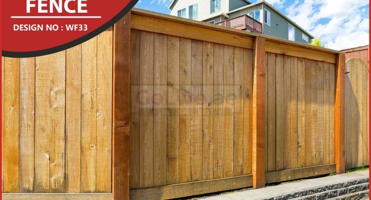Natural Wood Fences Uae | Events Fence | Restaurant Fence | Car Privacy Fence.