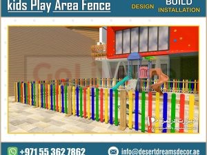 Free Standing Wooden Fences Suppliers in Uae | Kids Play Ground Area Fences | Dubai.