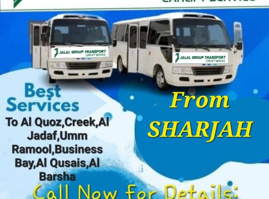 Pick and Drop Service From Sharjah to Silicon Oasis,Al Quoz,Al Jadaf