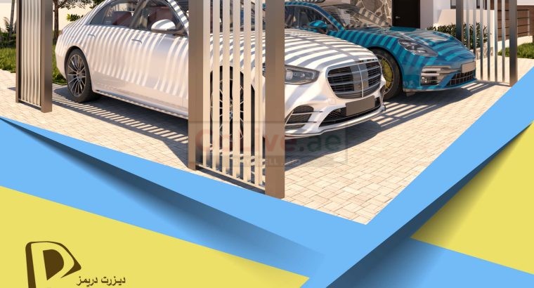 Vehicle Parking Pergola in Uae | Vehicle Parking Aluminum and Wooden Pergola | Abu Dhabi.
