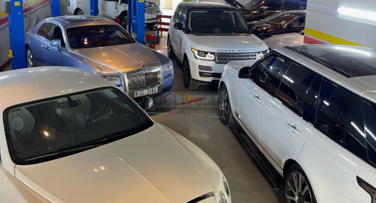 Rolls Royce and Range Rover services center in Dubai