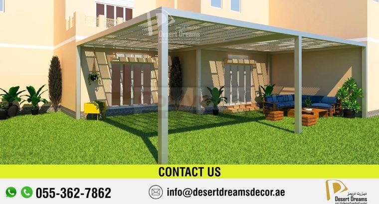 Aluminum Pergola Suppliers in Uae | We Use Strong Aluminum Frames | Dubai.