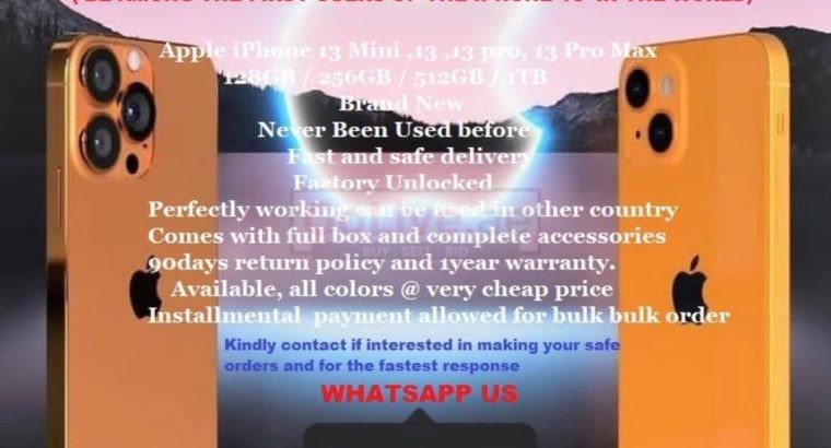 COD Wholesale suppliers of iphone 13/12 /11 pro max @ very cheap price, Installmental payment allowed for bulk order.