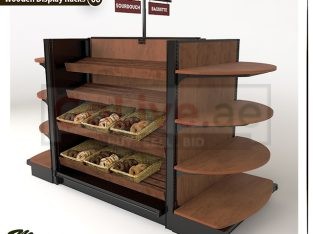 Bakery Wooden rack Suppliers in Dubai | Wooden Display Stand in UAE