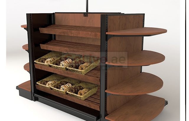 Bakery Wooden rack Suppliers in Dubai | Wooden Display Stand in UAE