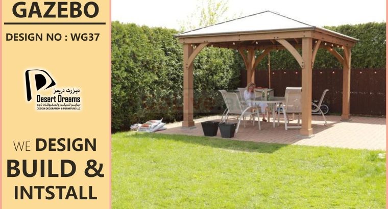 Wooden Gazebo Abu Dhabi | Solid Wood Gazebo | Gazebo Manufacturer Dubai.