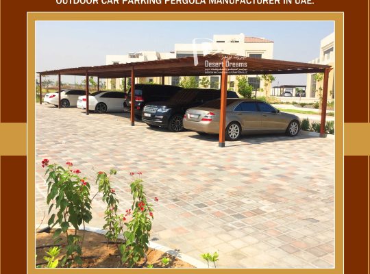 Vehicle Parking Shades Uae | Wooden Pergola | Aluminum Pergola | Dubai | Abu Dhabi.