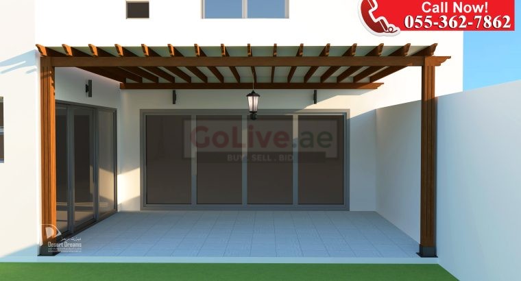 Restaurant Pergola Design | Dining Area Pergola | Sofa Pergola | Abu Dhabi | Dubai.