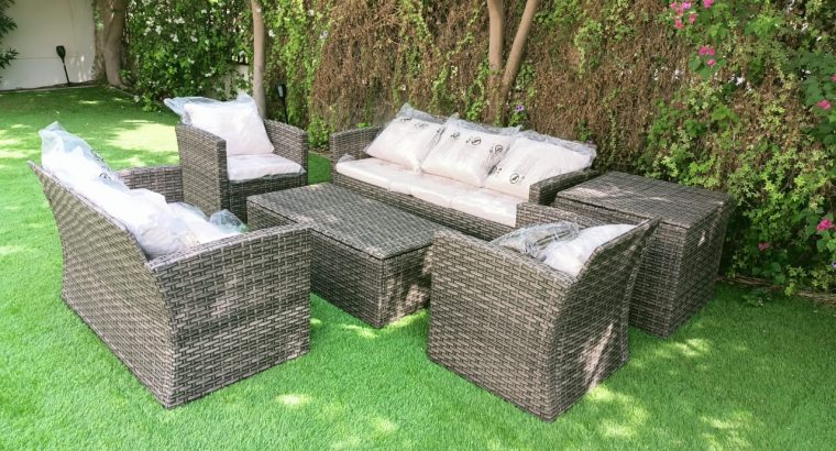 7 Seater Outdoor Sofa Set With Storage Box