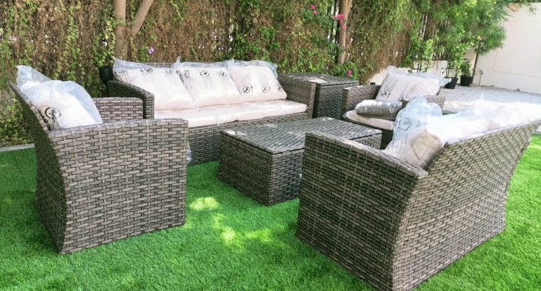 7 Seater Outdoor Sofa Set With Storage Box