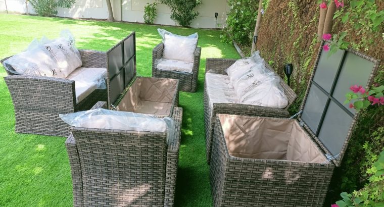 7 Seater Outdoor Sofa Set With Storage Box