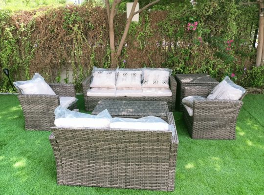 7 Seater Outdoor Sofa Set With Storage Box