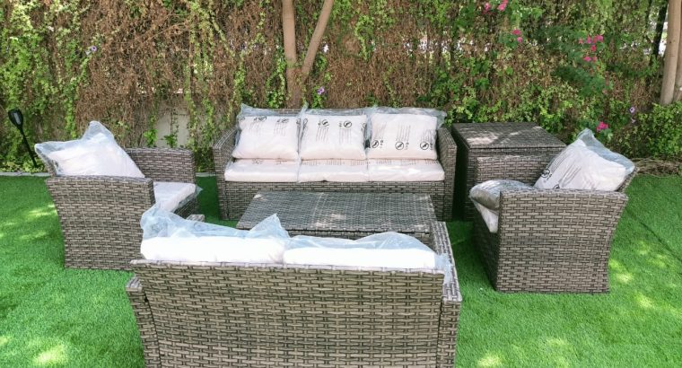 7 Seater Outdoor Sofa Set With Storage Box