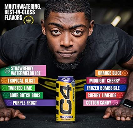 Cellucor C4 Sugar Free Energy Drink (Cherry Limeade, 16oz ) – Pack of 12