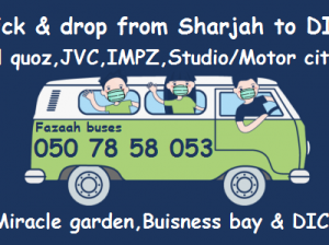 Sharjah to Al quoz , DIP and DIC