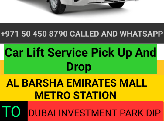 Car Lift Al Nahda Al Qusais to JLT And Al Quoz