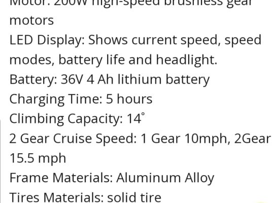 Electric scooter for sale