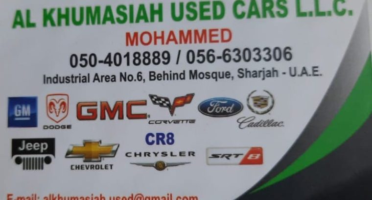 AL KHUMASIAH ,GMC USED CARS . ( Used auto parts dealer, Sharjah Spare parts Markets )