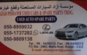 AZAD PISHAWR LEXUS, USED CARS & SPARE PARTS TR. (Used auto parts, Dealer, Sharjah spare parts Market)