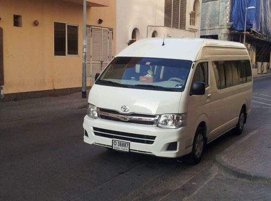 14, 30 seatable Toyota van available for carlift