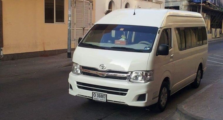 14, 30 seatable Toyota van available for carlift